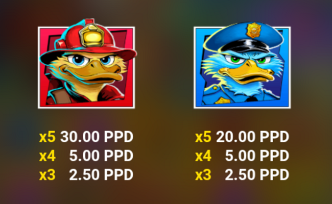 quack squad paytable 1