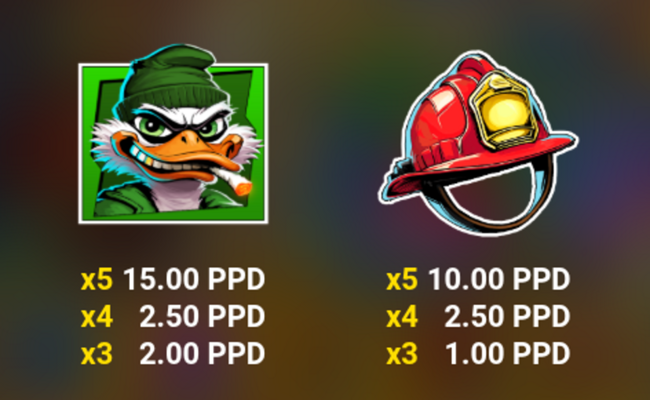 quack squad paytable 2