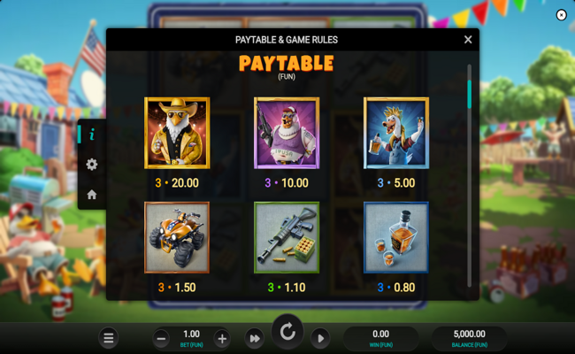 quackin reels paytable