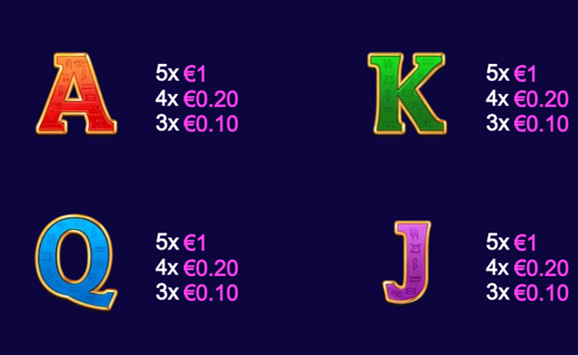 queen of the 3 pyramids cash collect paytable 2