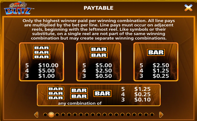 quick hit blitz gold paytable 2