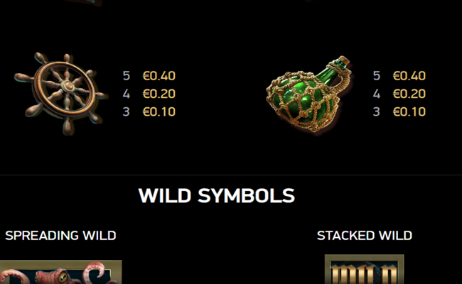 rage of the seas paytable 3