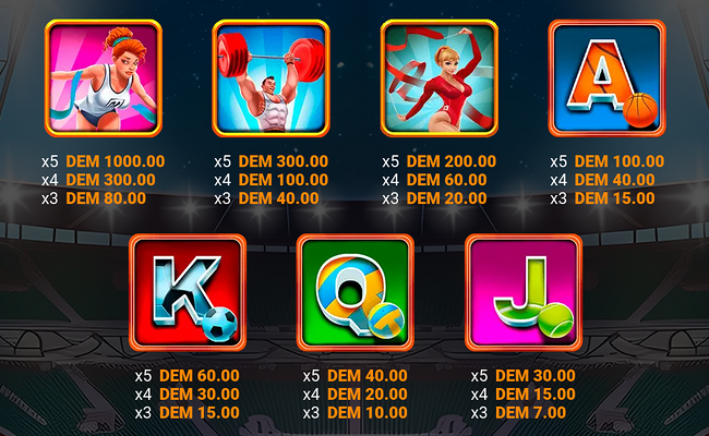 record breaker paytable 1