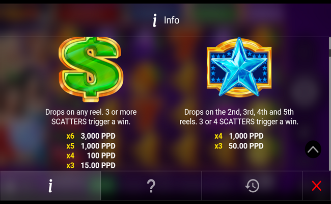 regal spins 100 6 paytable 1