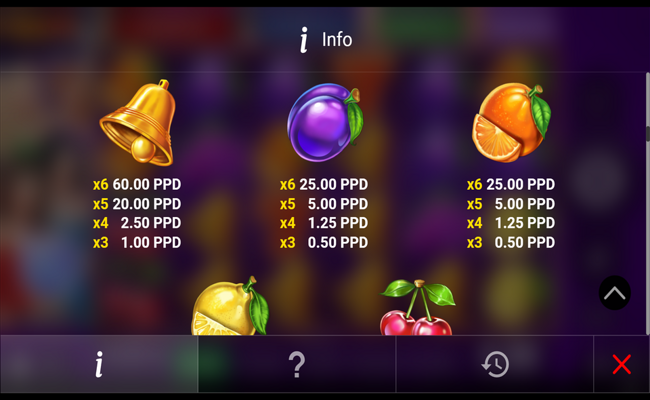 regal spins 100 6 paytable 3