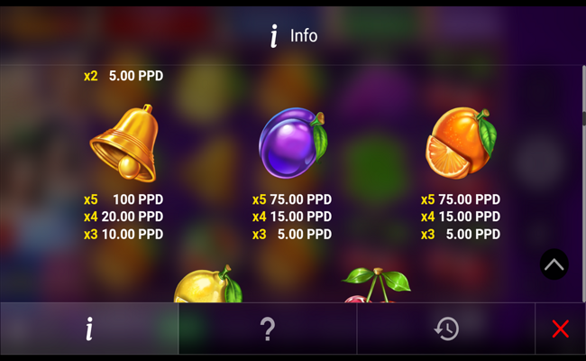 regal spins 10 paytable 3