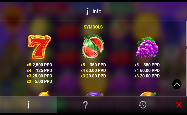 regal spins 10 sun link paytable 2