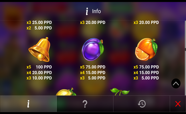 regal spins 10 sun link paytable 3
