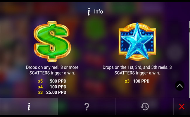 regal spins 20 paytable 1