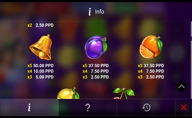 regal spins 20 paytable 3