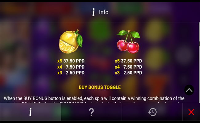 regal spins 20 paytable 4
