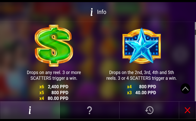 regal spins 40 6 paytable 1