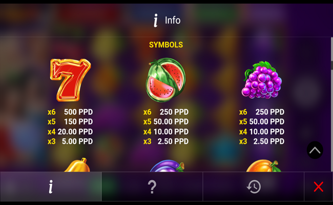 regal spins 40 6 paytable 2