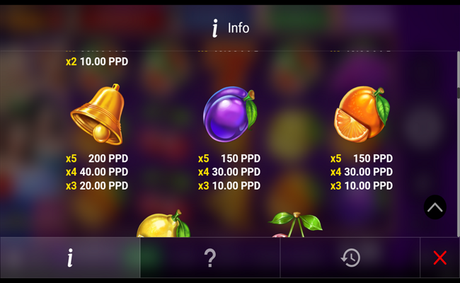 regal spins 5 paytable 3