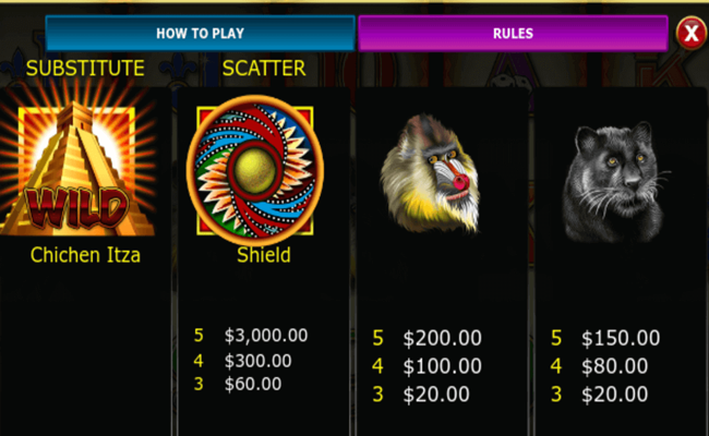 rich n wild paytable2