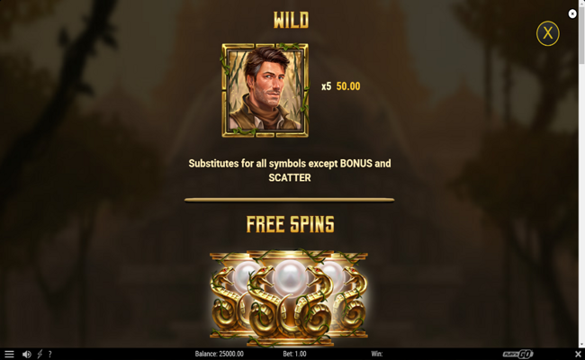 rich wilde and the pearls of vishnu paytable 1