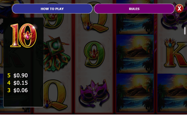 rio riches paytable4