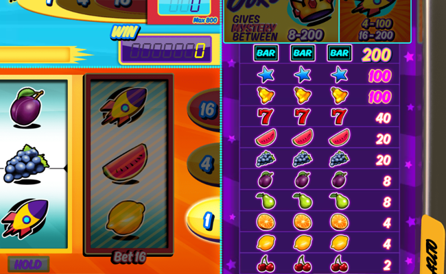 rocket reel paytable