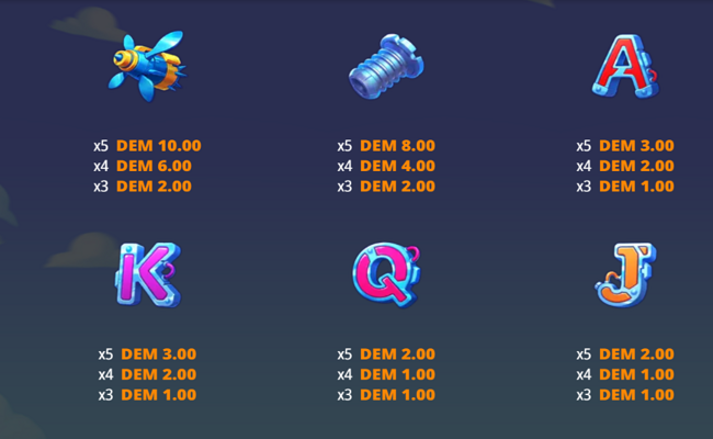 rocketrun the mank aliens protocol paytable 2