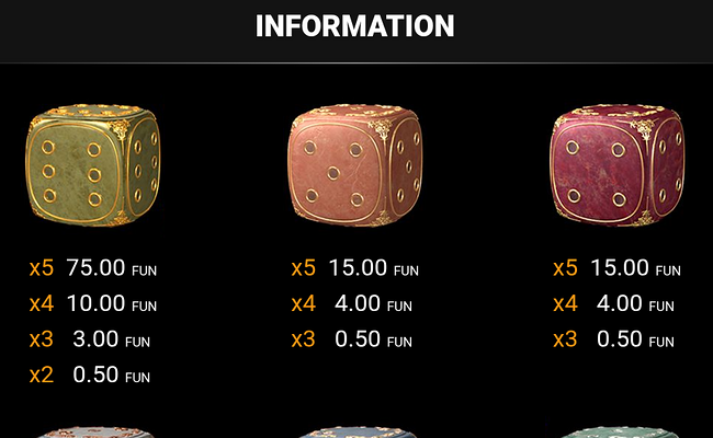 royal gardens buy bonus paytable 2