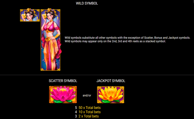 royal lotus paytable