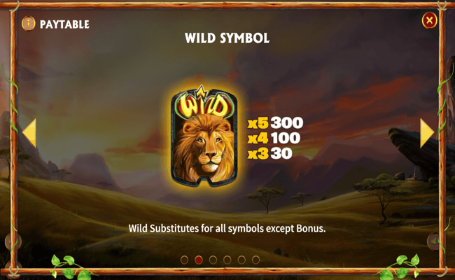 safari stampede paytable 2