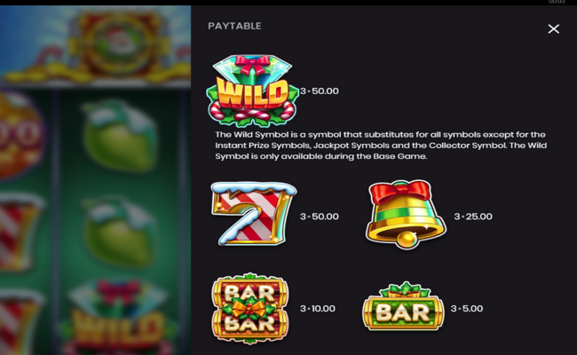 santas vault paytable 1