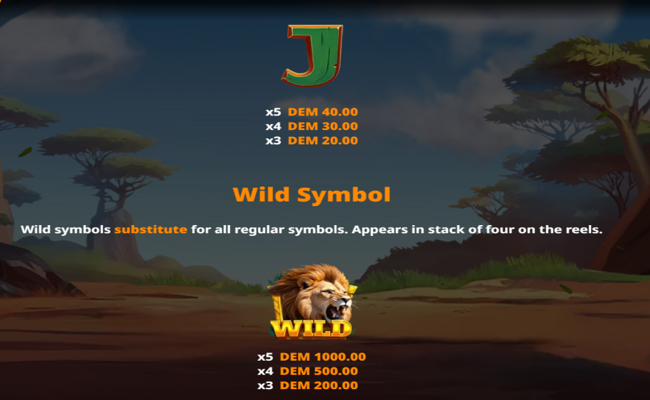 serengeti sunrise hold and earn paytable 2