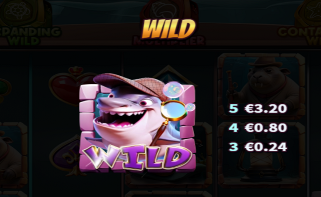 sharkluck holmes paytable 1