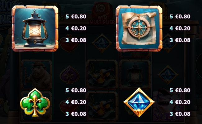 sharkluck holmes paytable 3