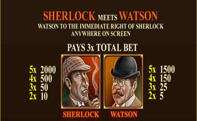 sherlock mystery paytable3