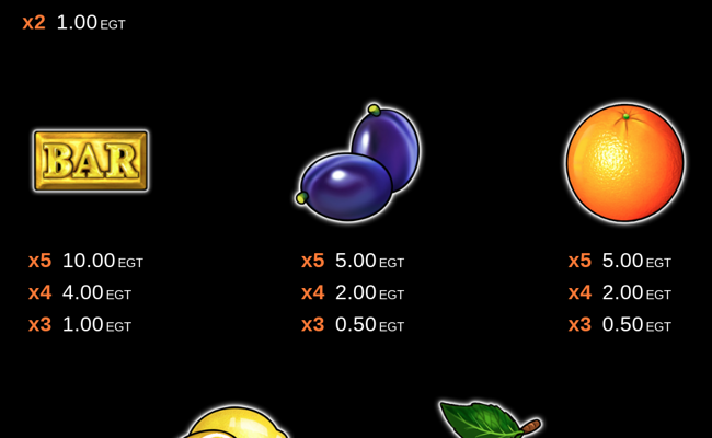 shining crown bell link paytable 3