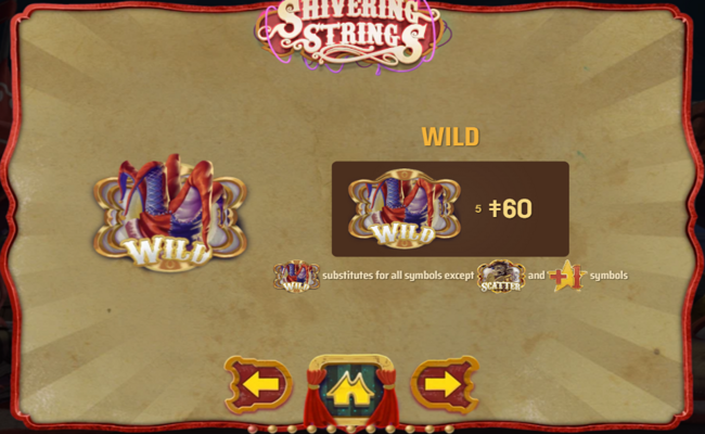 shivering strings paytable 1