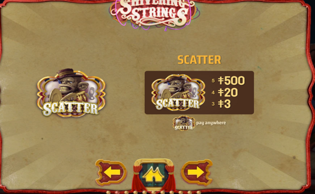 shivering strings paytable 2