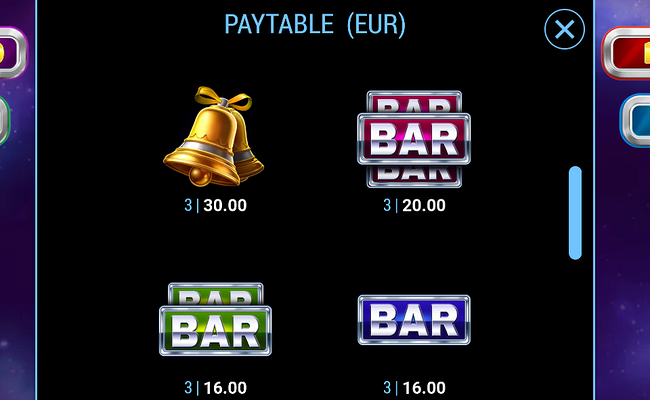 silver coins paytable 2