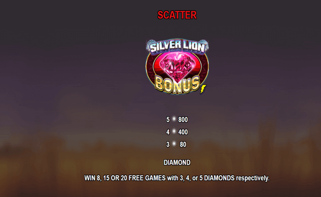 silver lion paytable2