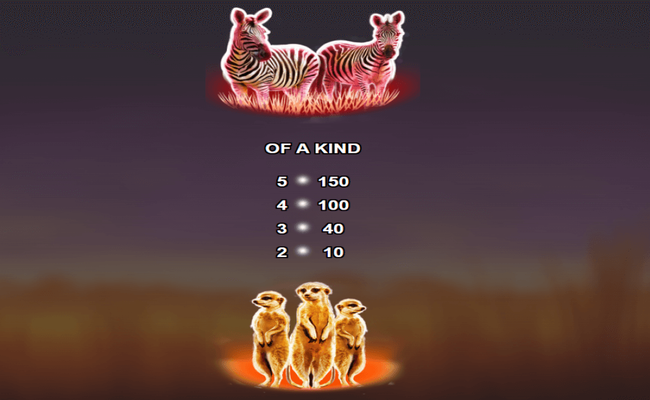 silver lion paytable4