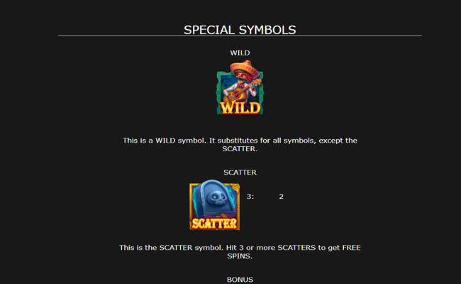 skull carnival paytable 2