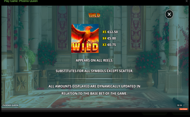 skywind group phoenix queen paytable 4