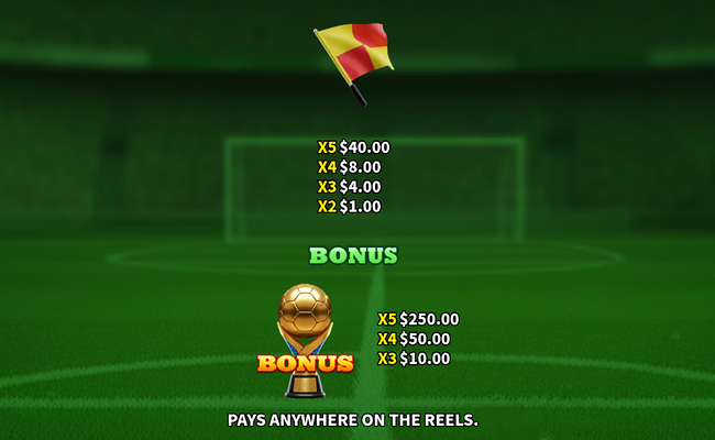 soccer joker paytable 3