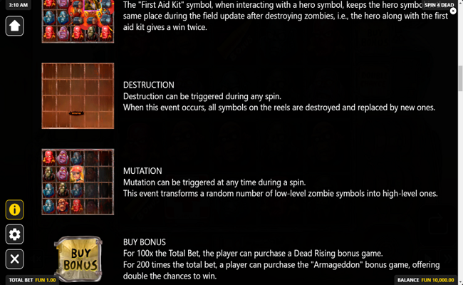 spin4dead paytable 4