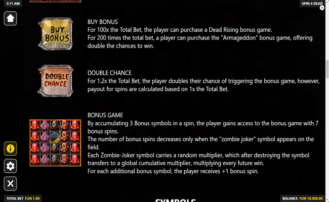 spin4dead paytable 5