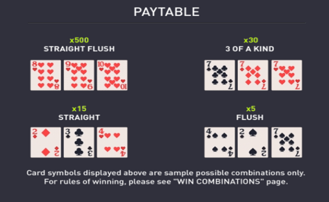 squad games paytable 1