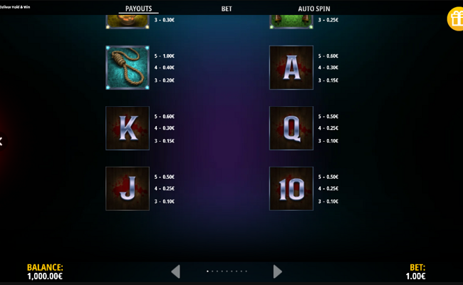 stand and deliver paytable 2