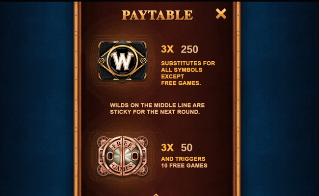 steam vault paytable 1