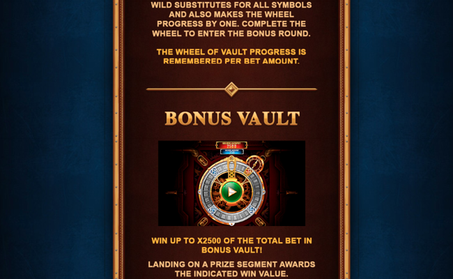 steam vault paytable 4