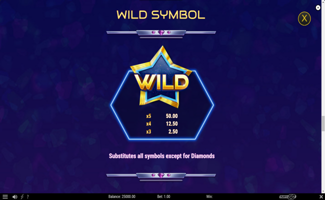 stepping diamonds paytable 1