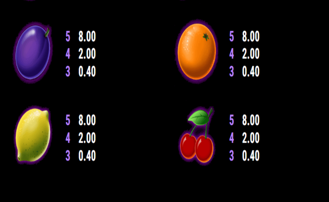sticky diamonds red firepot paytable2