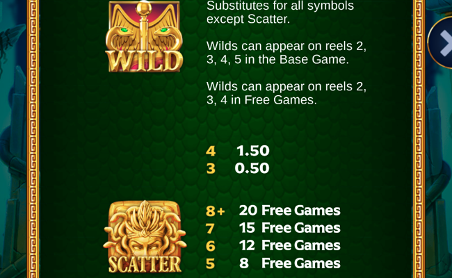 stone gaze paytable 1