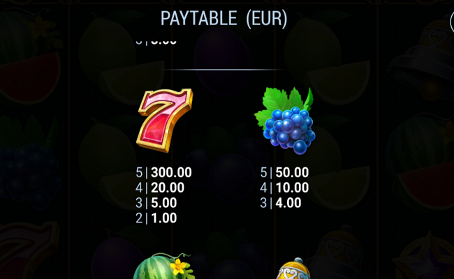 stunning crown cash mesh link paytable 2